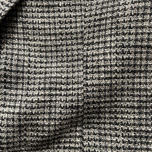 Nino Cerruti Rue Royale Mens Houndstooth Blazer Jacket Black & White Wool Sz 40R - Picture 9 of 12